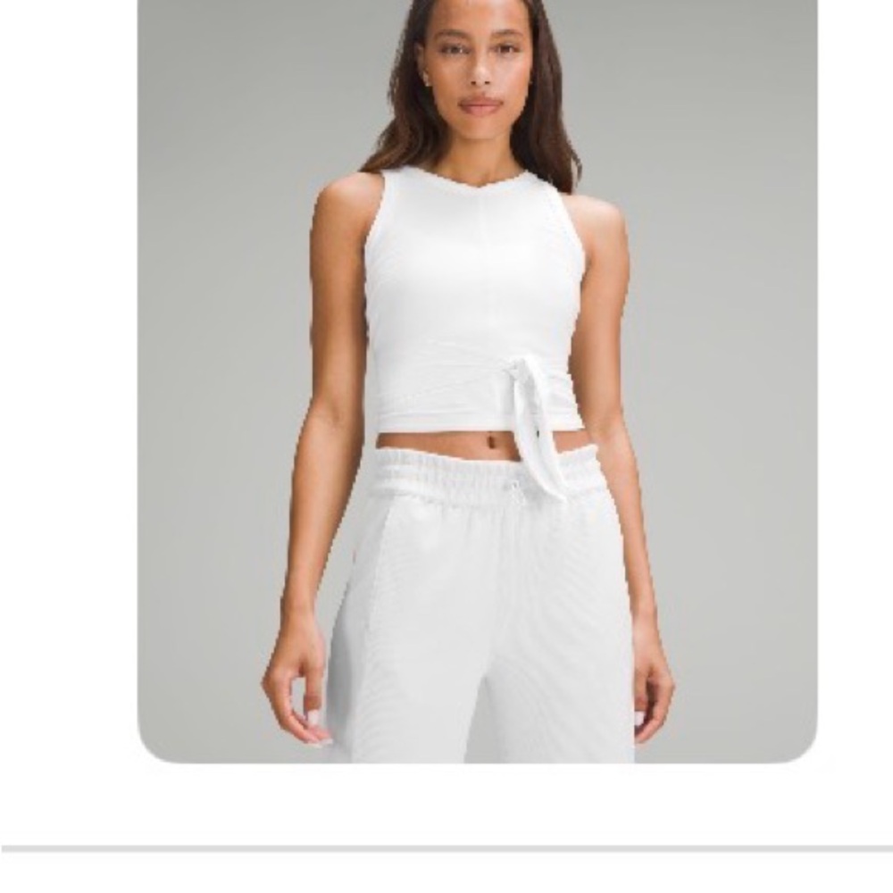 Lululemon it’s a tie white tank top